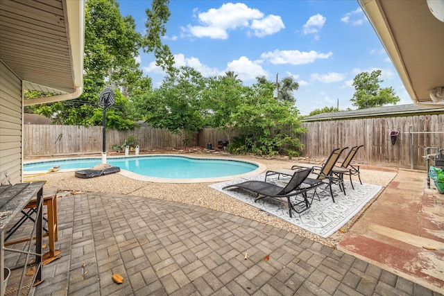2009 Sedgie Dr, Houston, TX 77080 - view of pool with a patio and a fenced backyard