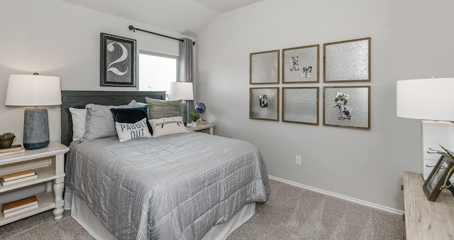 310 Bandit Cove Ct, Crosby, TX 77354 - carpeted bedroom with vaulted ceiling and baseboards