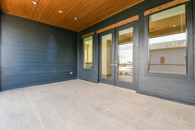 11028 Avenu Malkenu Ave, Houston, TX 77043 - view of patio / terrace featuring french doors