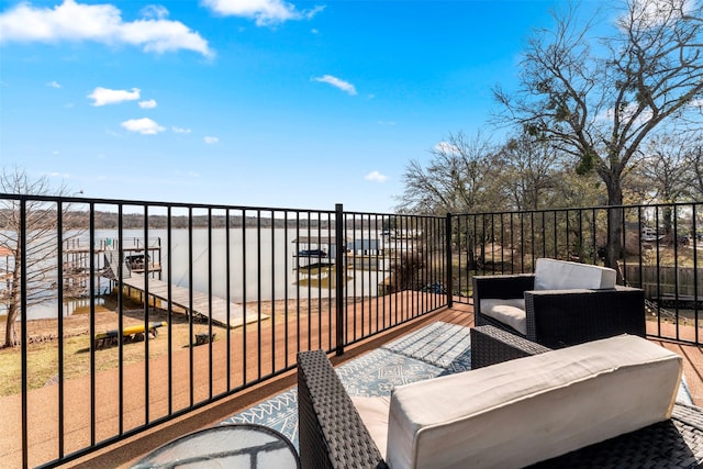 5324 Shady Ln, Eustace, TX 75124 - wooden terrace featuring outdoor lounge area