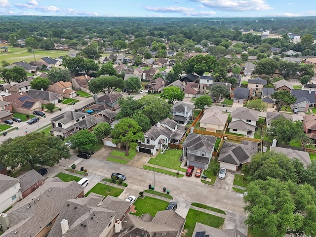 8515 Cold Lake Dr, Houston, TX 77088 - aerial view of property and surrounding area featuring nearby suburban area