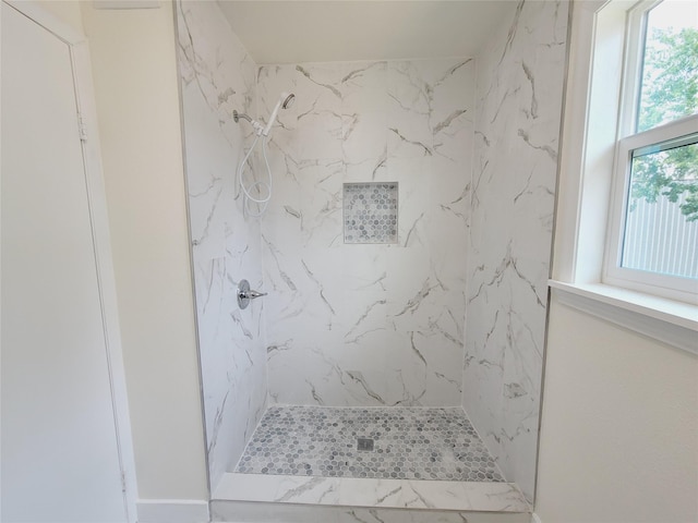 9926 Tangiers Rd, Houston, TX 77041 - full bathroom featuring a marble finish shower