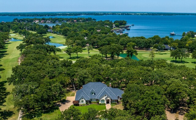 167 Saint Andrews Dr E, Mabank, TX 75156 - drone / aerial view of a nearby body of water and a local golf course