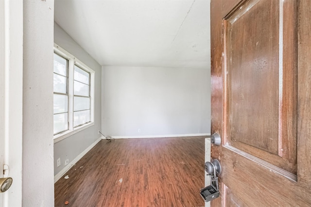 606 Roosevelt St, La Marque, TX 77568 - empty room with wood finished floors and baseboards