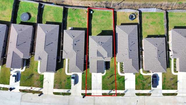 4307 Palmetto Grove Ln, Baytown, TX 77521 - aerial view of residential area featuring property boundaries highlighted