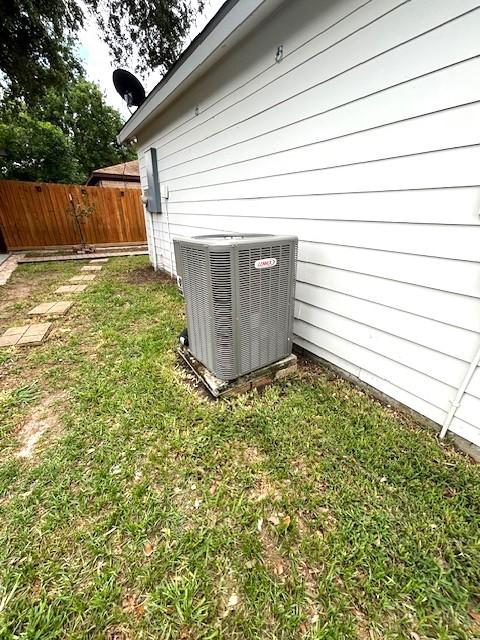 3407 S Briar Knoll Dr, Houston, TX 77082 - exterior view of central air condition unit and a satellite dish