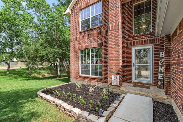 13617 Jasmine Creek Ln, Rosharon, TX 77583 - entrance to property with brick siding and a lawn