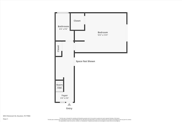 4812 Chenevert St Unit A, Houston, TX 77004 - room layout