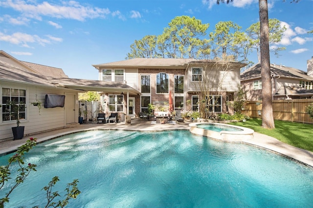 3919 Park Circle Way, Houston, TX 77059 - view of pool with a patio area and a pool with connected hot tub