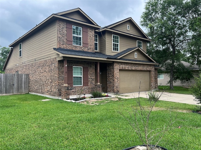 16127 Port O Call St, Crosby, TX 77532 - view of front of house with brick siding, driveway, and a garage