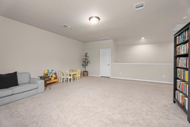 2221 Hay Field Ct, Conroe, TX 77384 - sitting room featuring carpet and baseboards