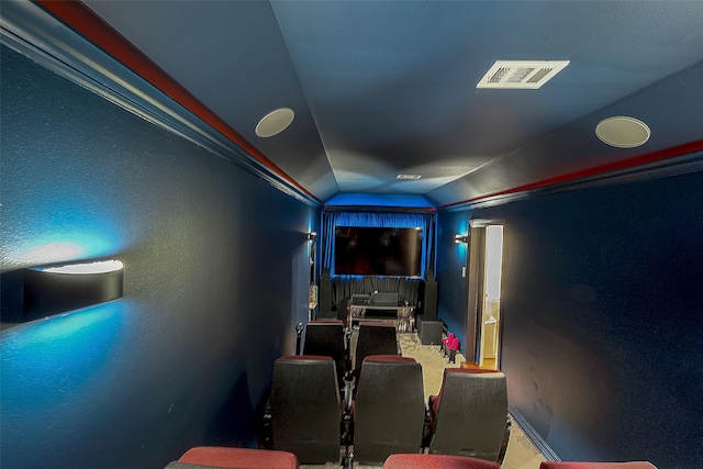 8807 Stones Throw Ln, Missouri City, TX 77459 - home theater room with vaulted ceiling