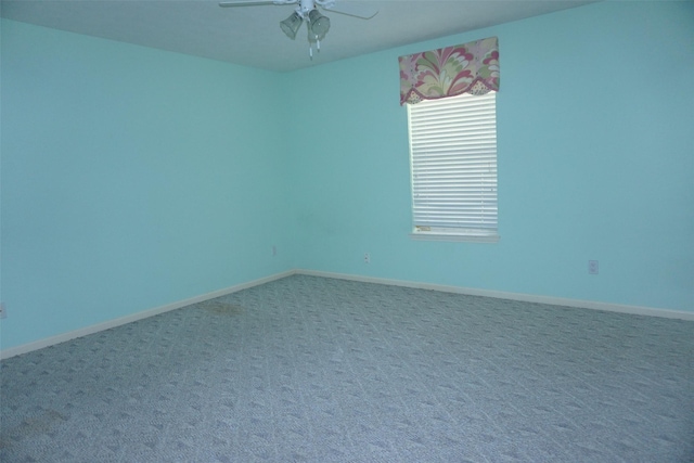 19710 Lowe St, Porter, TX 77365 - spare room with carpet floors, ceiling fan, and baseboards
