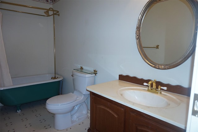 19710 Lowe St, Porter, TX 77365 - full bathroom with vanity, toilet, and shower / tub combination