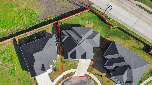 2003 Marthoman Dr, Missouri City, TX 77489 - aerial view of property's location featuring property boundaries highlighted