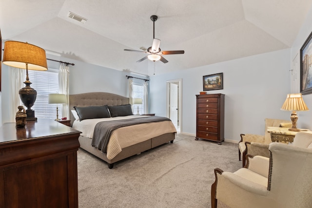 6509 Patricia St, Katy, TX 77493 - bedroom with light colored carpet, ceiling fan, and baseboards