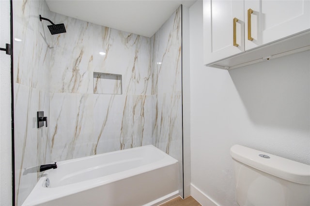 1810 Eagle Falls Ct, Houston, TX 77077 - full bath featuring toilet, tub / shower combination, and baseboards