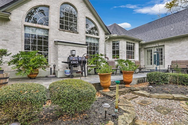 4019 Highland Pass, Montgomery, TX 77316 - view of patio with french doors and grilling area