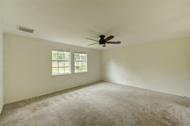 1802 Cobblestone Ct, Richmond, TX 77406 - empty room featuring light colored carpet, ceiling fan, and baseboards