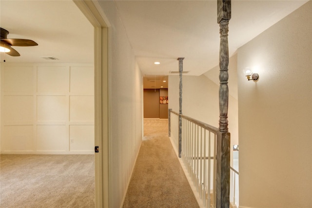 1802 Cobblestone Ct, Richmond, TX 77406 - corridor featuring light carpet and recessed lighting