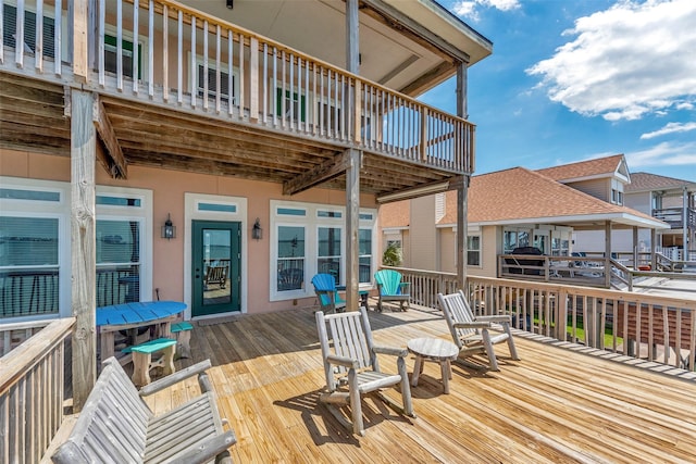 247 Isles End Rd, Tiki Island, TX 77554 - view of deck