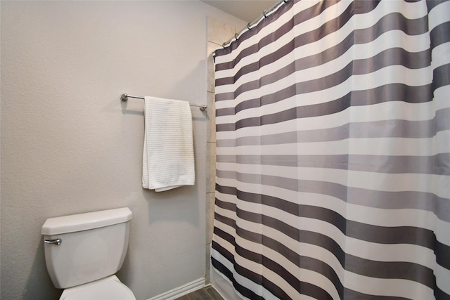 7419 French Quarter Ct, Fulshear, TX 77441 - bathroom with toilet and wood finished floors