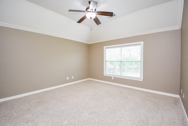 3911 Fielder Cir, Missouri City, TX 77459 - empty room featuring a ceiling fan, carpet flooring, and baseboards