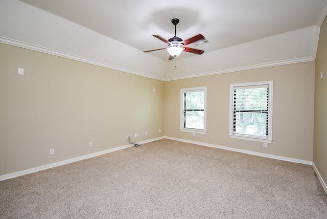 3911 Fielder Cir, Missouri City, TX 77459 - spare room featuring ceiling fan, light carpet, and baseboards