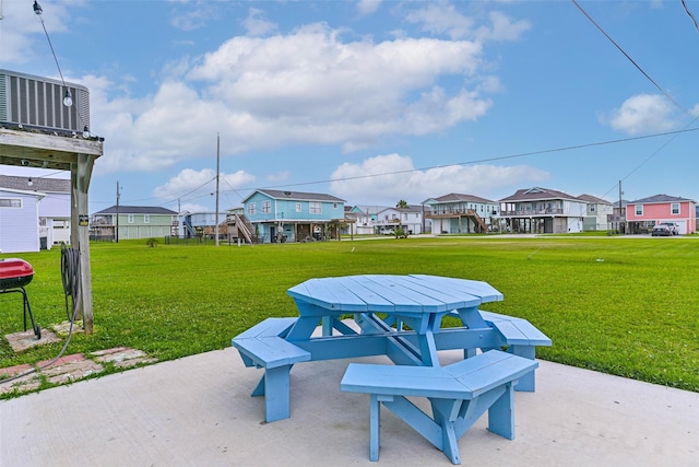 4126 Reeves Dr, Galveston, TX 77554 - view of patio / terrace featuring a residential view