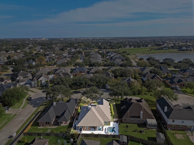 2517 Royal Terns Ct, League City, TX 77573 - aerial view of property's location with nearby suburban area and a nearby body of water