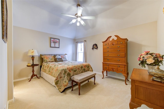 21714 Honeysuckle Grove Ln, Richmond, TX 77469 - bedroom with light colored carpet, baseboards, and a ceiling fan