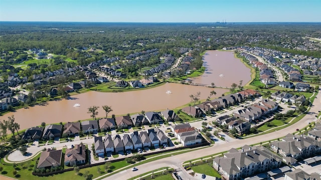 5038 Galahad Ct, Missouri City, TX 77459 - aerial view of property's location featuring nearby suburban area and a large body of water