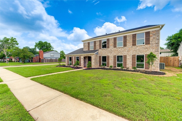 15203 Mcconn St, Houston, TX 77598 - view of front of property with central AC unit and brick siding