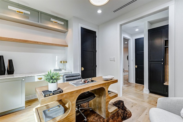 1030 Voight St, Houston, TX 77009 - office featuring light wood-style floors and recessed lighting