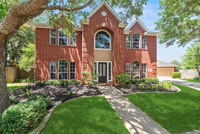 4019 Bellinger Way, Missouri City, TX 77459 - view of front facade featuring brick siding and french doors