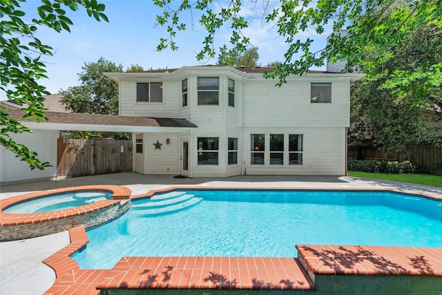 4019 Bellinger Way, Missouri City, TX 77459 - view of pool featuring a pool with connected hot tub and a patio area