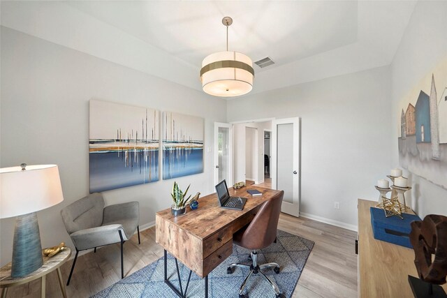 701 Barton Place Dr, Cleveland, TX 77327 - office featuring light wood-style floors and baseboards