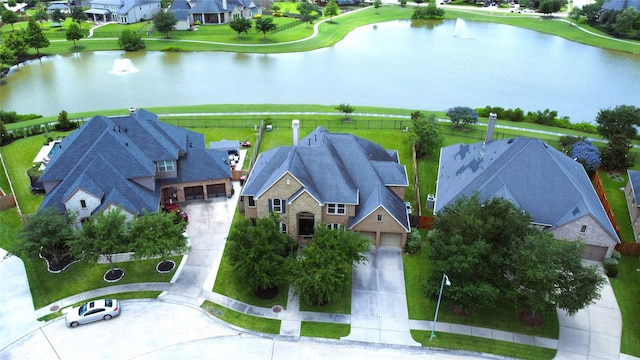 2530 Sparrow Crest Dr, Katy, TX 77494 - aerial perspective of suburban area with a nearby body of water