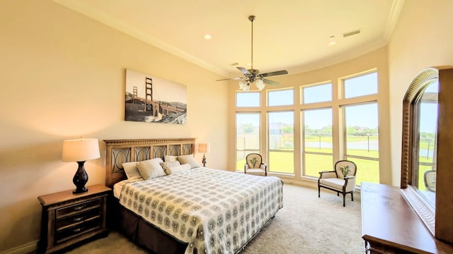 2530 Sparrow Crest Dr, Katy, TX 77494 - carpeted bedroom featuring crown molding