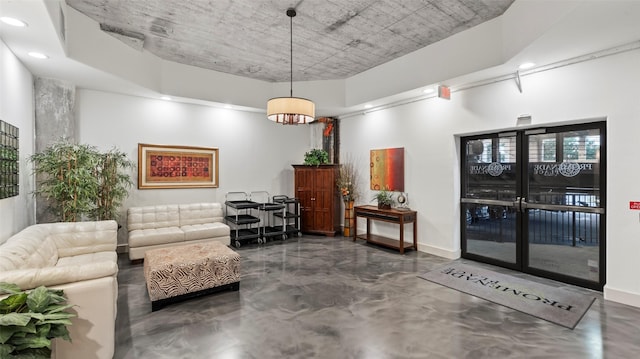 2323 Polk St Unit 302, Houston, TX 77003 - building lobby with recessed lighting and a towering ceiling