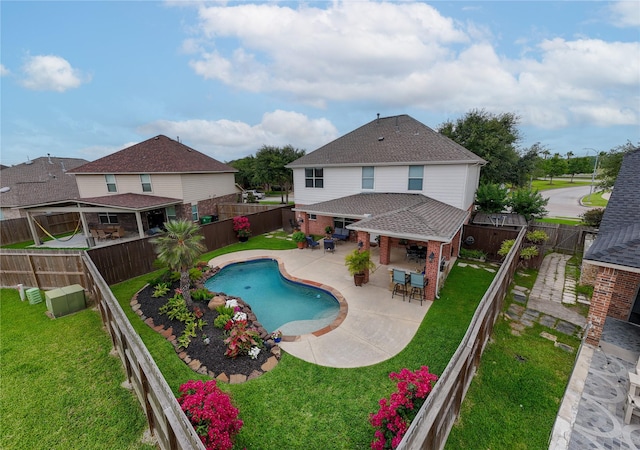 13703 View Meadow Ln, Houston, TX 77034 - view of pool with a patio