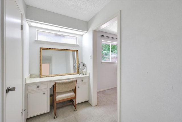 10722 Glenway Dr, Houston, TX 77070 - bathroom with a textured ceiling and vanity