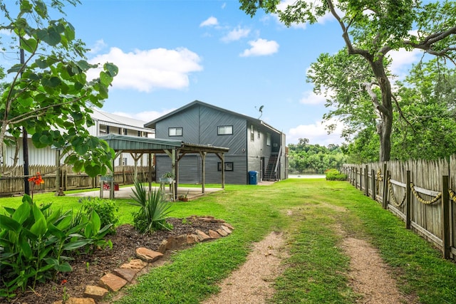 215 Selkirk Rd, Matagorda, TX 77414 - view of yard with a patio