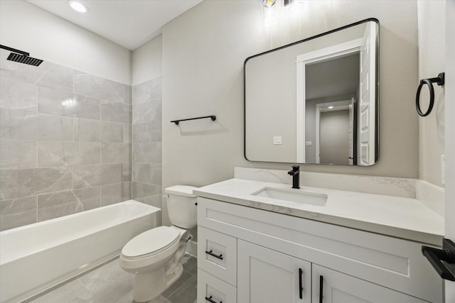 807 Martin St Unit C, Houston, TX 77018 - full bath with toilet, vanity, and shower / bath combination