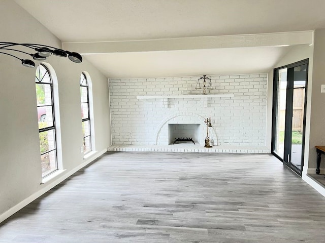 15730 Corsair Rd, Houston, TX 77053 - unfurnished living room featuring wood finished floors and baseboards