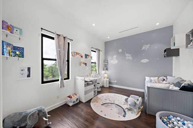819 W 24th St Unit C, Houston, TX 77008 - bedroom featuring wood finished floors, recessed lighting, and baseboards