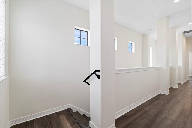 3615 Hempstead Villa Dr, Houston, TX 77008 - stairs with wood finished floors, healthy amount of natural light, and baseboards