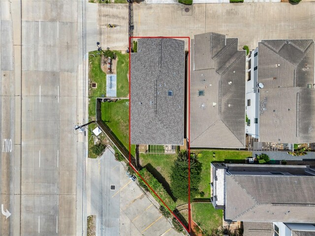 3615 Hempstead Villa Dr, Houston, TX 77008 - aerial overview of property's location with property boundaries highlighted