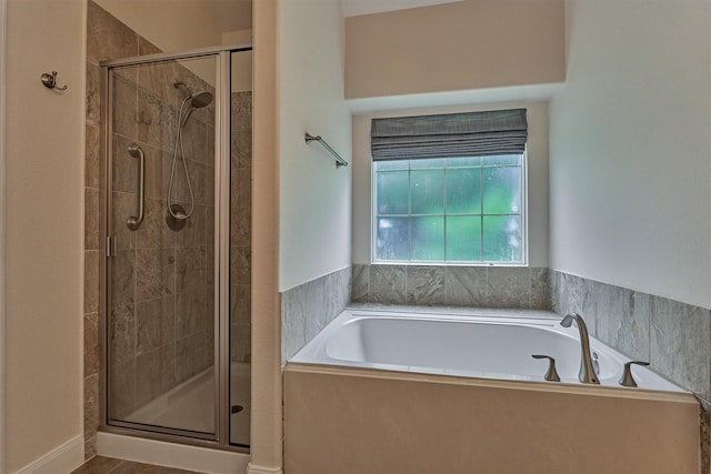10910 Maddys Ct, Montgomery, TX 77316 - full bathroom featuring a shower stall and a garden tub