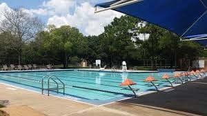 304 Lisa Ct, Friendswood, TX 77546 - community pool featuring a patio area